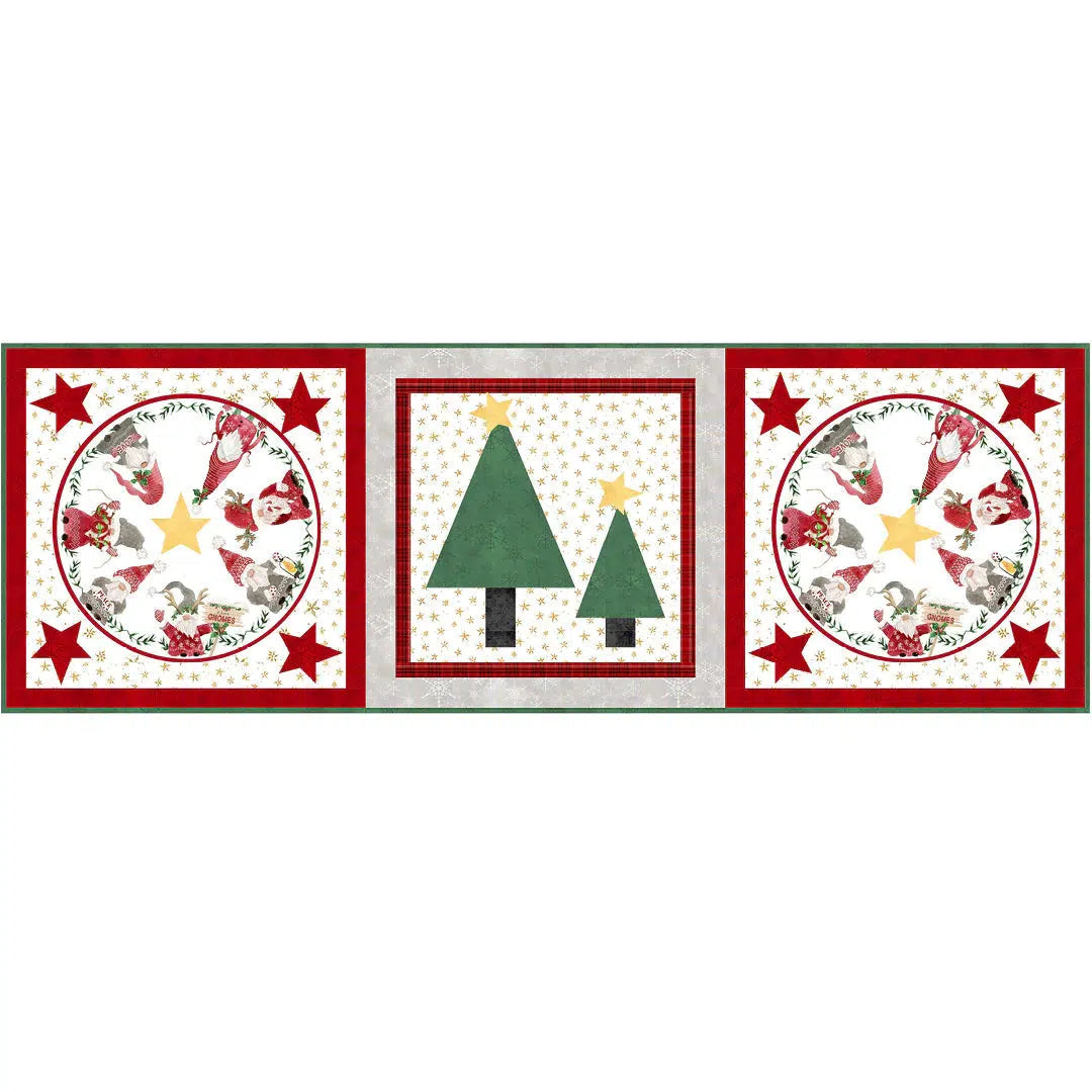 Gnomes Home Tree Farm Table Runner Pattern - Free Digital Download-P & B Textiles-My Favorite Quilt Store