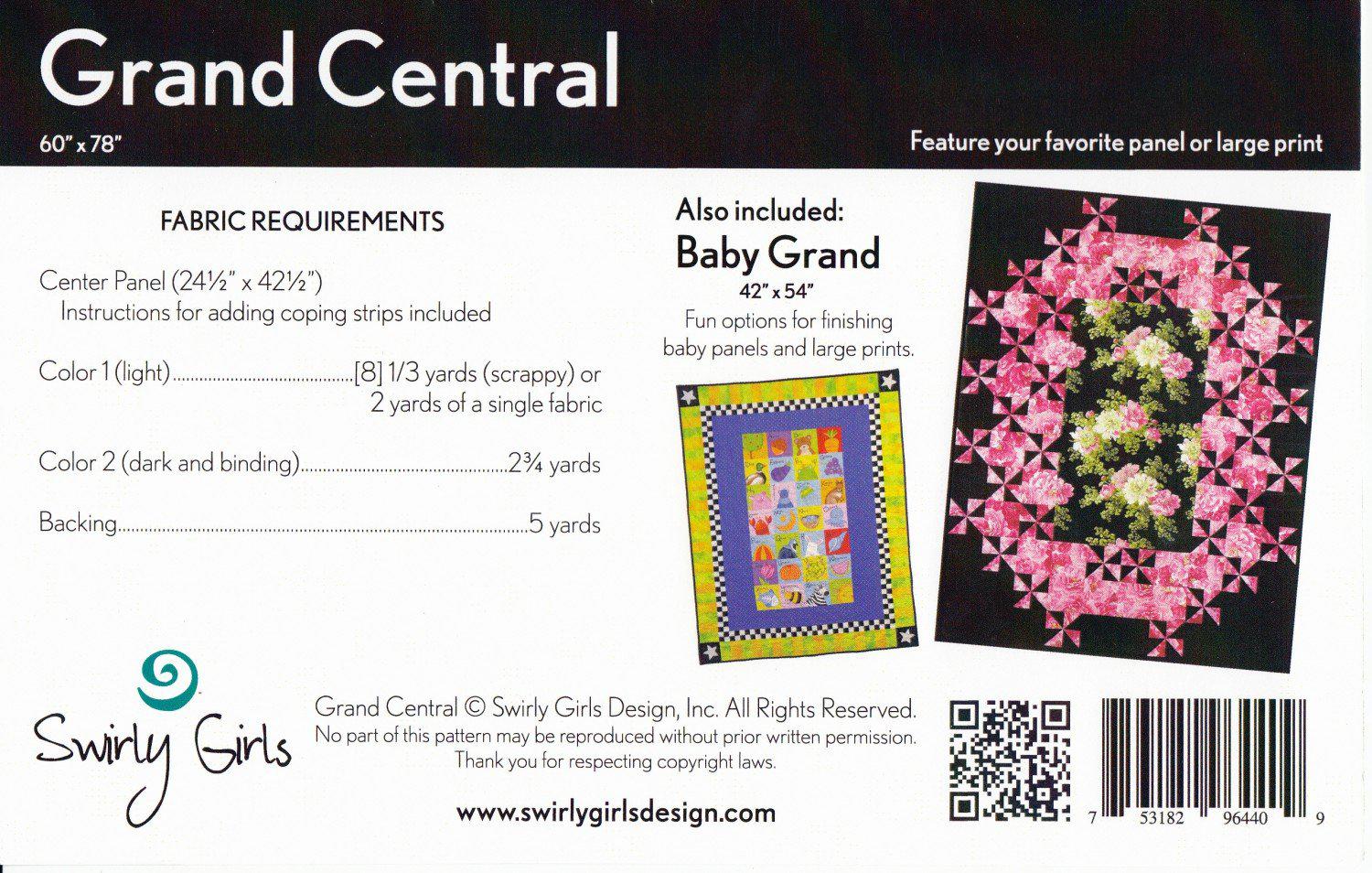 Grand Central Quilt Pattern-Swirly Girls Design-My Favorite Quilt Store