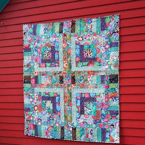 Green Mosaic Quilt Pattern-Free Spirit Fabrics-My Favorite Quilt Store