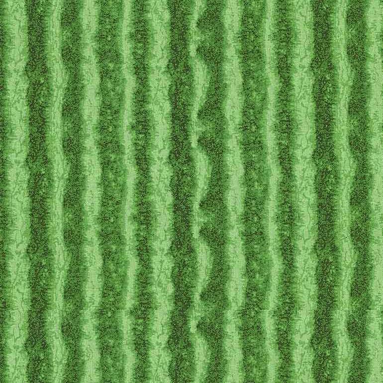 Green Stripe Watermelon Rind Fabric