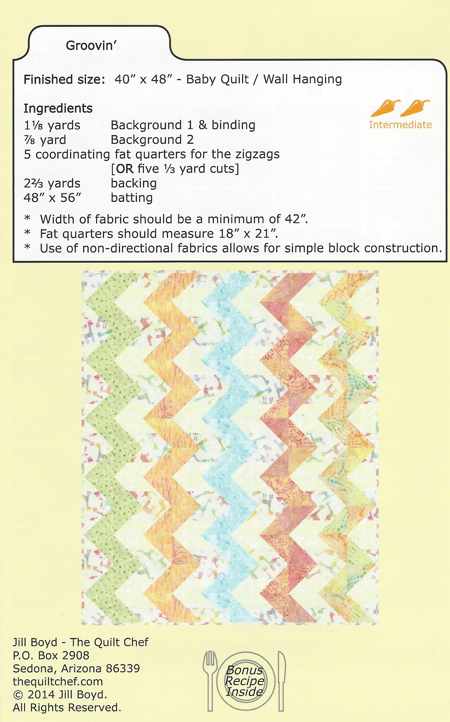 Groovin Quilt Pattern-The Quilt Chef-My Favorite Quilt Store