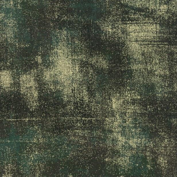 Grunge Christmas Green Metallic Fabric-Moda Fabrics-My Favorite Quilt Store