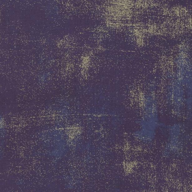 Grunge Eggplant Metallic Fabric-Moda Fabrics-My Favorite Quilt Store