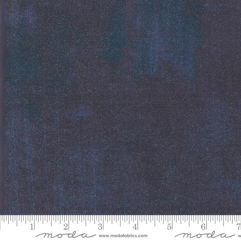 Grunge Peacoat Glitter Fabric-Moda Fabrics-My Favorite Quilt Store