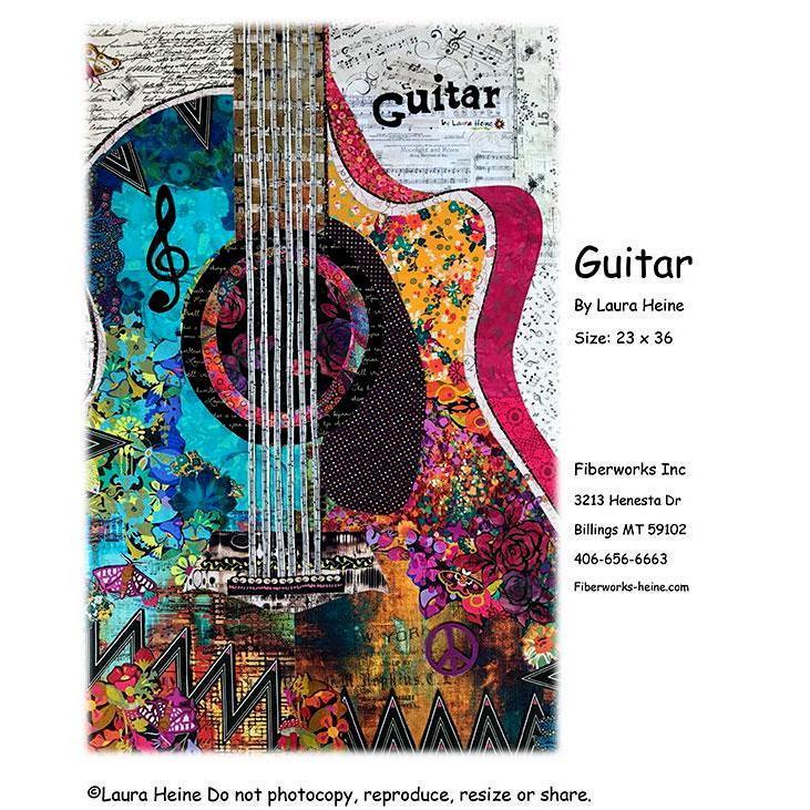 Guitar Collage Quilt Pattern