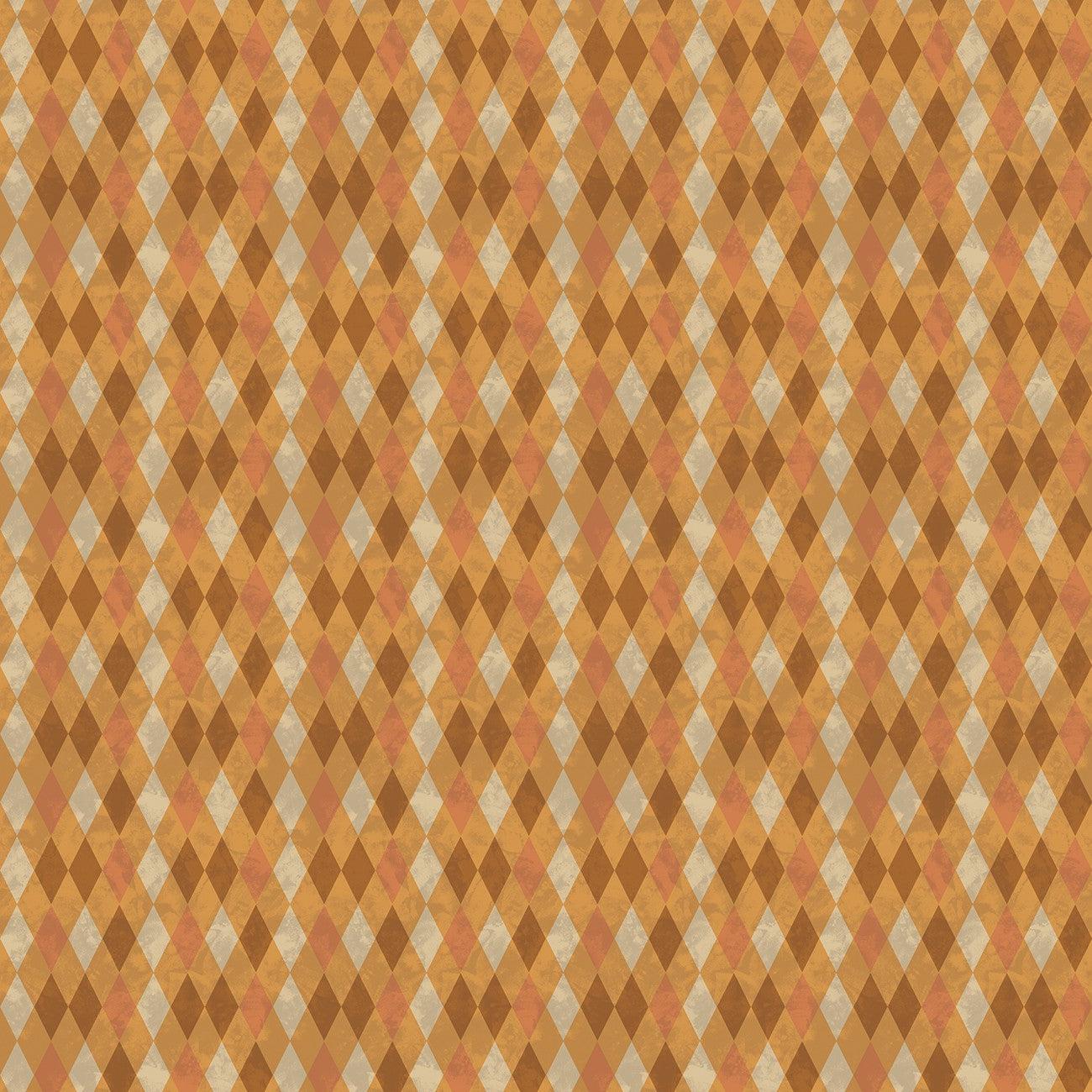 Halloween Whimsy Diamonds Orange Fabric-Riley Blake Fabrics-My Favorite Quilt Store