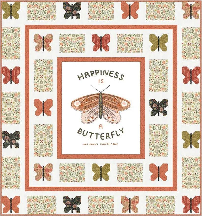 Happiness Is A Butterfly Panel Quilt Pattern-Moda Fabrics-My Favorite Quilt Store