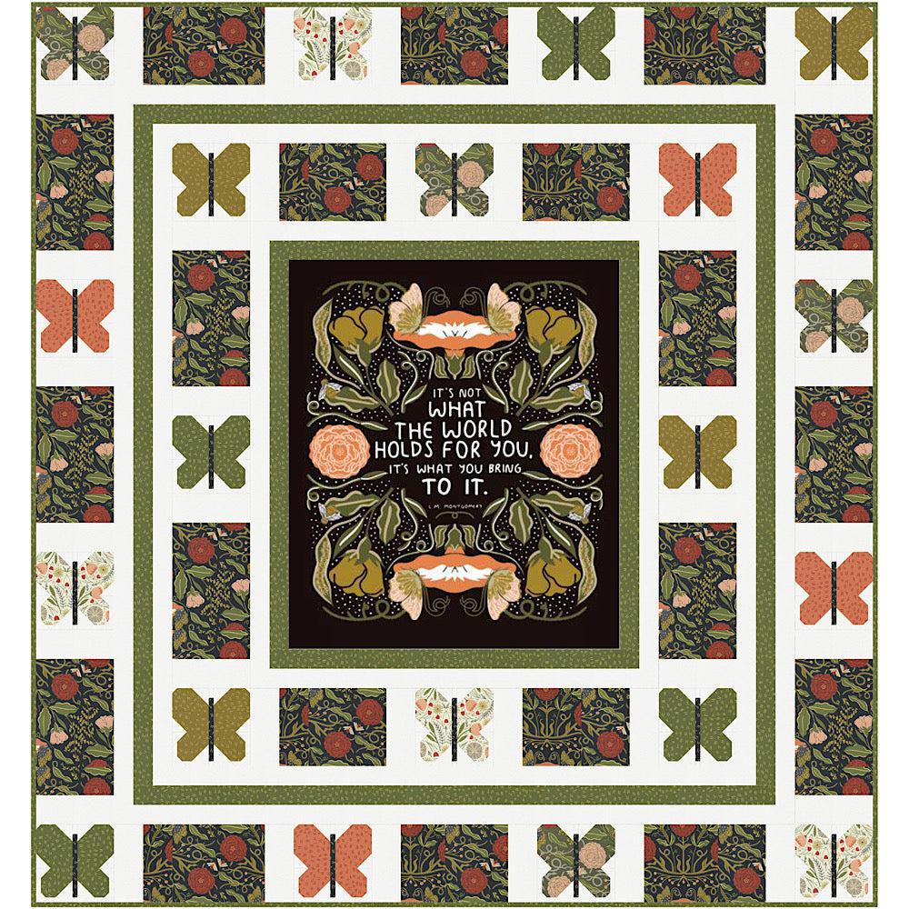 Happiness Is A Butterfly Quilt Kit-Moda Fabrics-My Favorite Quilt Store