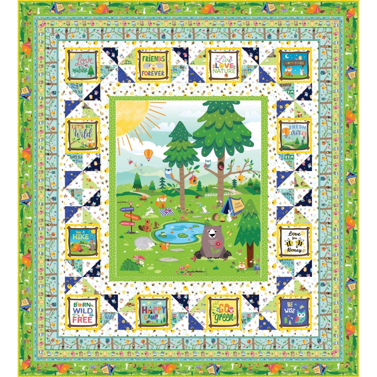 Happy Camper Quilt Pattern - Free Digital Download-Benartex Fabrics-My Favorite Quilt Store