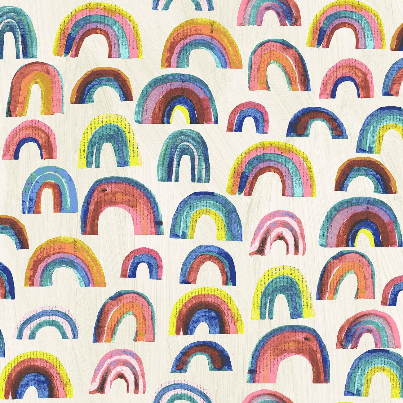 Happy Paper Rainbows Fabric
