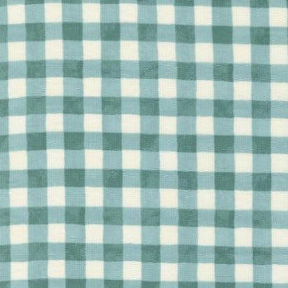 Harvest Wishes Aqua Fall Gingham Fabric