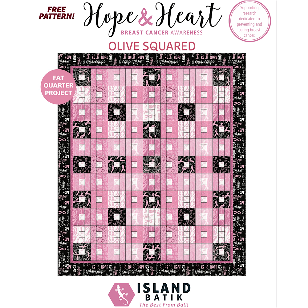 Heart and Hope Olive Squared Quilt Pattern - Free Digital Download