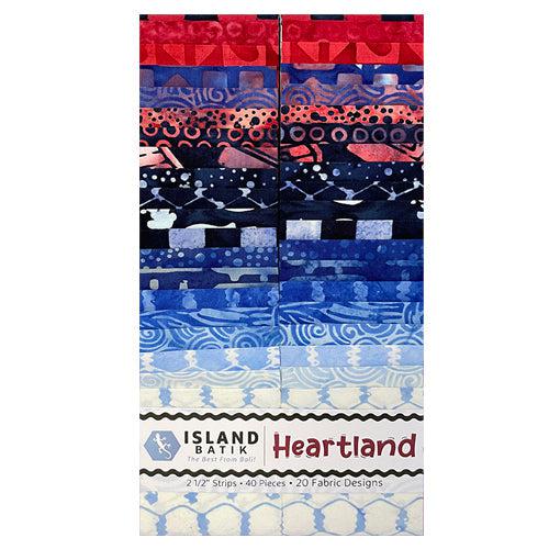 Heartland Batik 2½" Strip Set-Island Batik-My Favorite Quilt Store