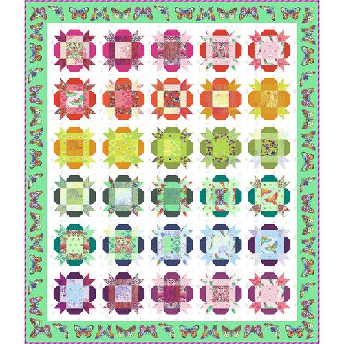 Hibiscus Quilt Pattern - Free Digital Download-Free Spirit Fabrics-My Favorite Quilt Store