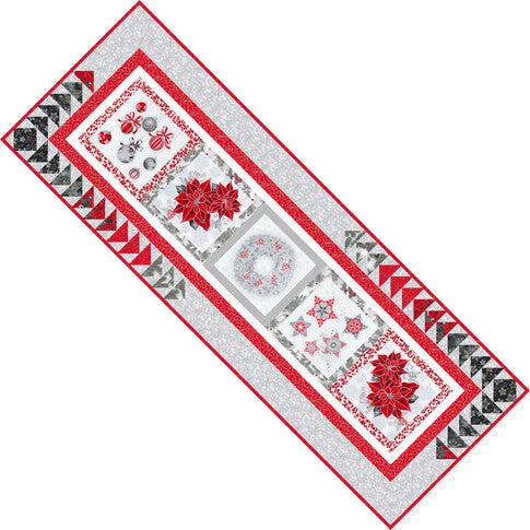 Holiday Flourish 15 Table Runner Pattern - Free Pattern Download-Robert Kaufman-My Favorite Quilt Store