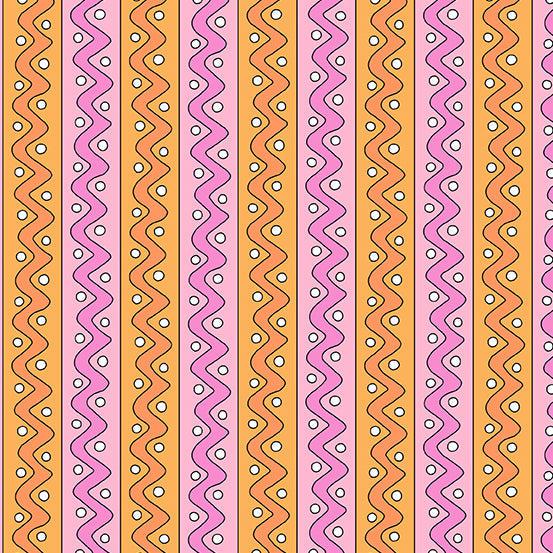 Hoppy Easter Warm Zig and Stripe Fabric-Andover-My Favorite Quilt Store