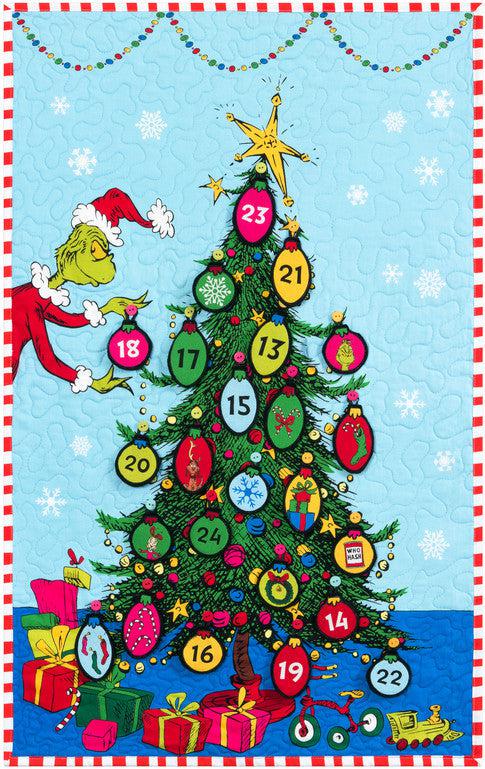 How the Grinch Stole Christmas Countdown Pattern - Free Pattern Download-Robert Kaufman-My Favorite Quilt Store