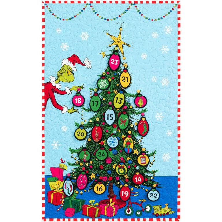 How the Grinch Stole Christmas Countdown Pattern - Free Pattern Download-Robert Kaufman-My Favorite Quilt Store