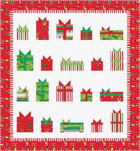 How the Grinch Stole Christmas Holly Jolly Quilt Pattern - Free Pattern Download-Robert Kaufman-My Favorite Quilt Store