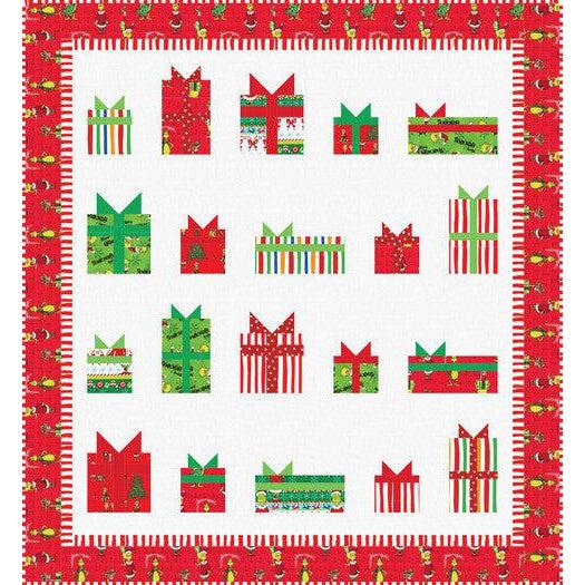 How the Grinch Stole Christmas Holly Jolly Quilt Pattern - Free Pattern Download-Robert Kaufman-My Favorite Quilt Store