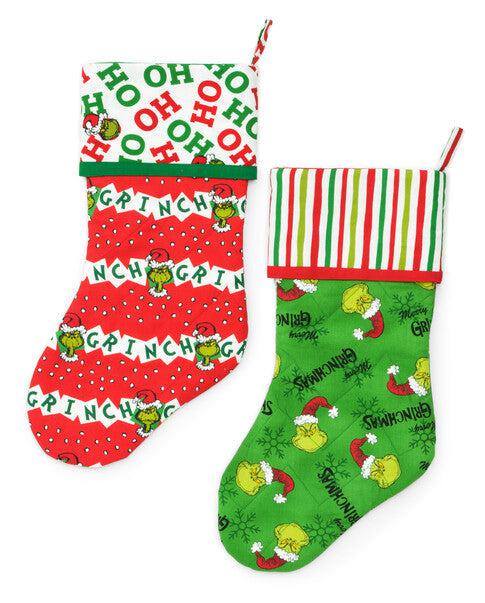 How the Grinch Stole Christmas Stocking Pattern - Free Pattern Download-Robert Kaufman-My Favorite Quilt Store