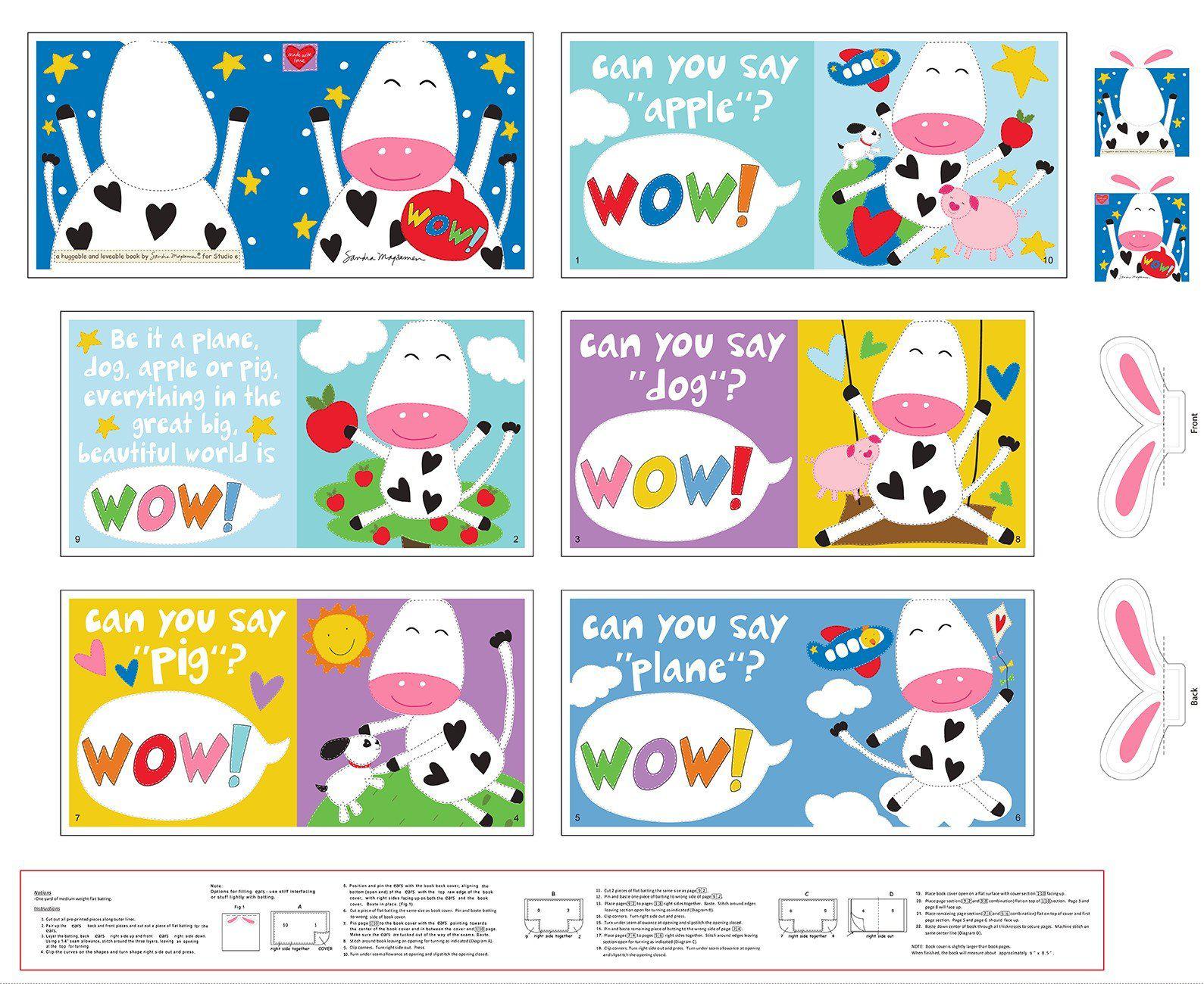 Huggable & Loveable XI Wow Panel 36"x 44/45"-Studio e Fabrics-My Favorite Quilt Store