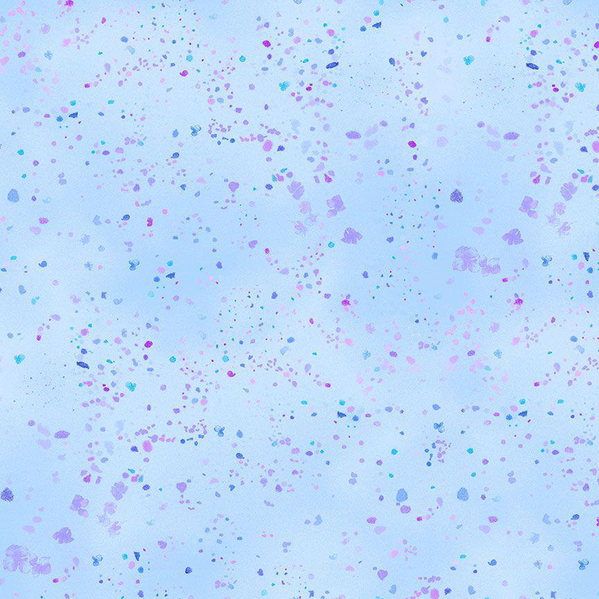 Hydrangea Bliss Blue Tiny Petals Fabric