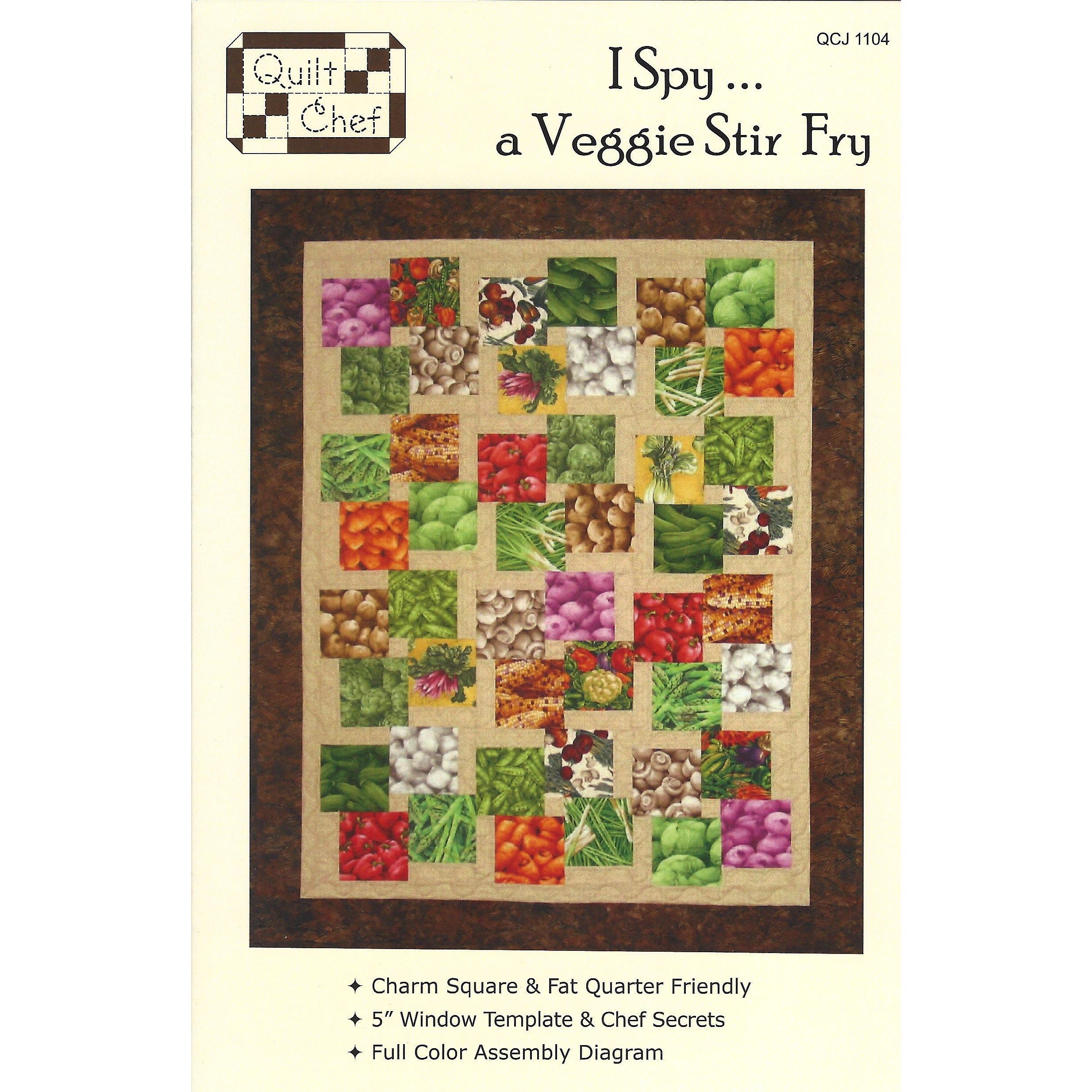 I Spy... a Veggie Stir Fry Quilt Pattern-The Quilt Chef-My Favorite Quilt Store