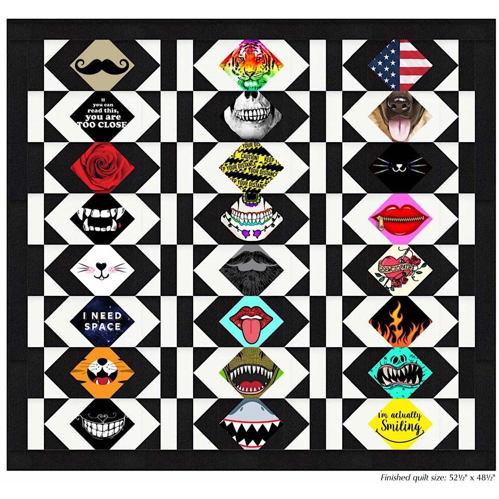 I'm Actually Smiling Quilt Pattern - Free Pattern Download