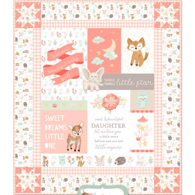 It's a Girl Pink Quilt Pattern - Digital Download