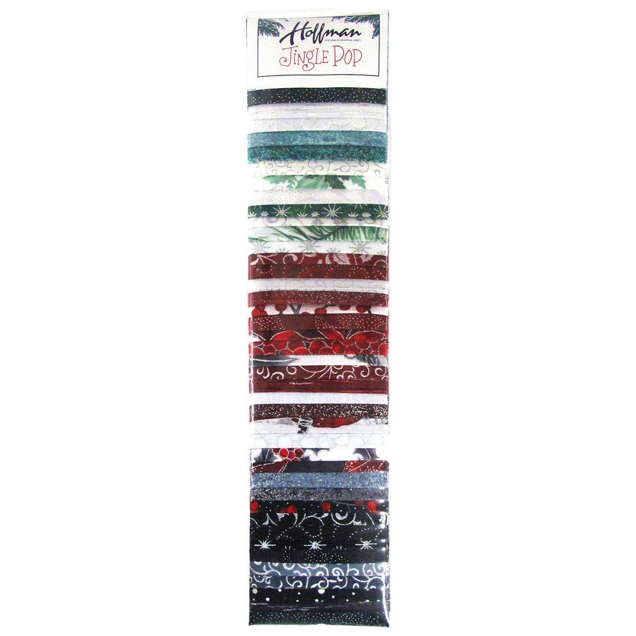 Jingle Pop Generation 9 Silver 2½" Strip Set-Hoffman Fabrics-My Favorite Quilt Store