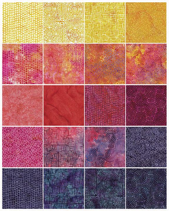 Juicy Mosaics Batik 2½" Strip Set-Island Batik-My Favorite Quilt Store