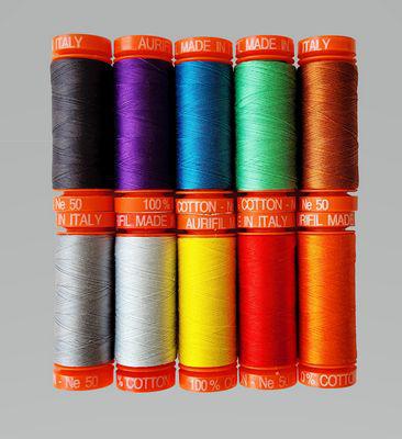 Kaffe 85 & Fabulous Aurifil 50wt 10 Small Spools-Aurifil-My Favorite Quilt Store