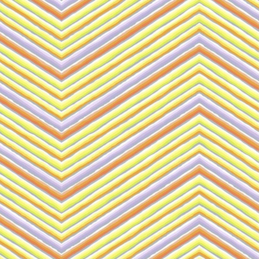 Kaffe 85 and Fabulous Chevron Stripe Yellow Fabric