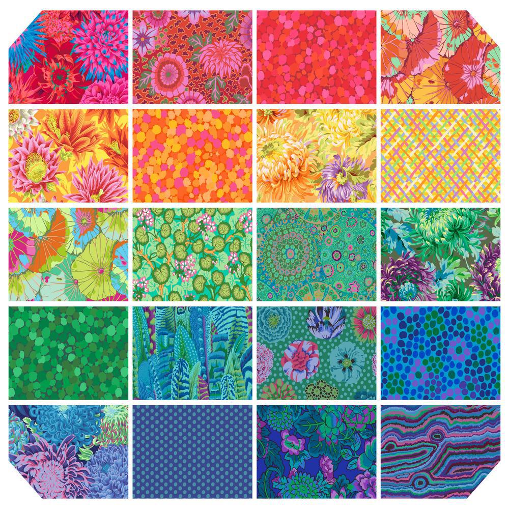 Kaffe Classics Plus Rainbow 10" Squares-Free Spirit Fabrics-My Favorite Quilt Store