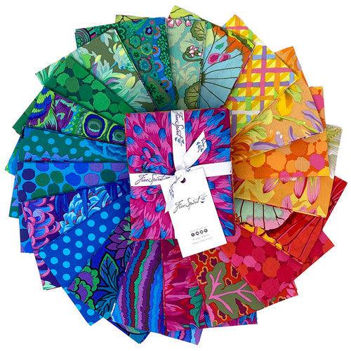 Kaffe Classics Plus Rainbow Fat Quarter Bundle-Free Spirit Fabrics-My Favorite Quilt Store