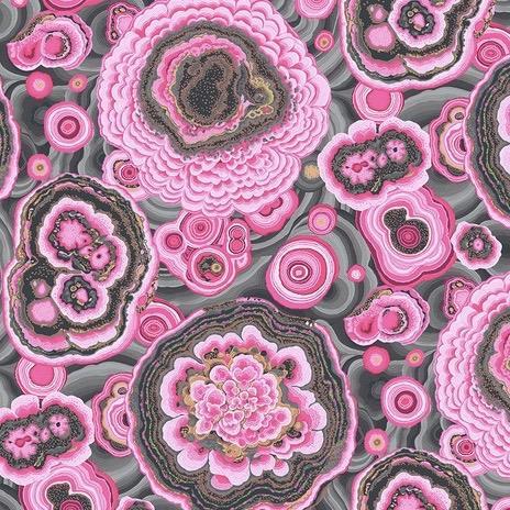 Kaffe Collective Agate Pink Fabric-Free Spirit Fabrics-My Favorite Quilt Store