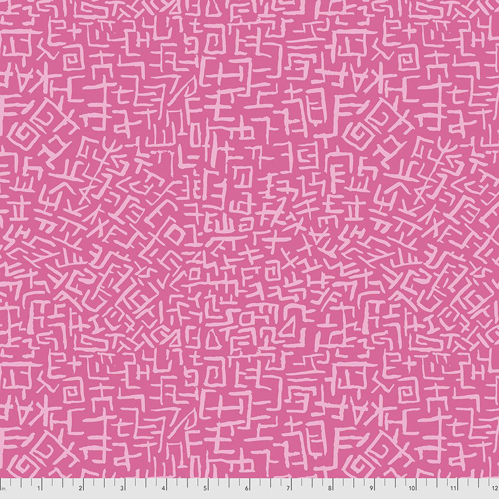 Kaffe Collective August 2021 Amaze Pink Fabric-Free Spirit Fabrics-My Favorite Quilt Store