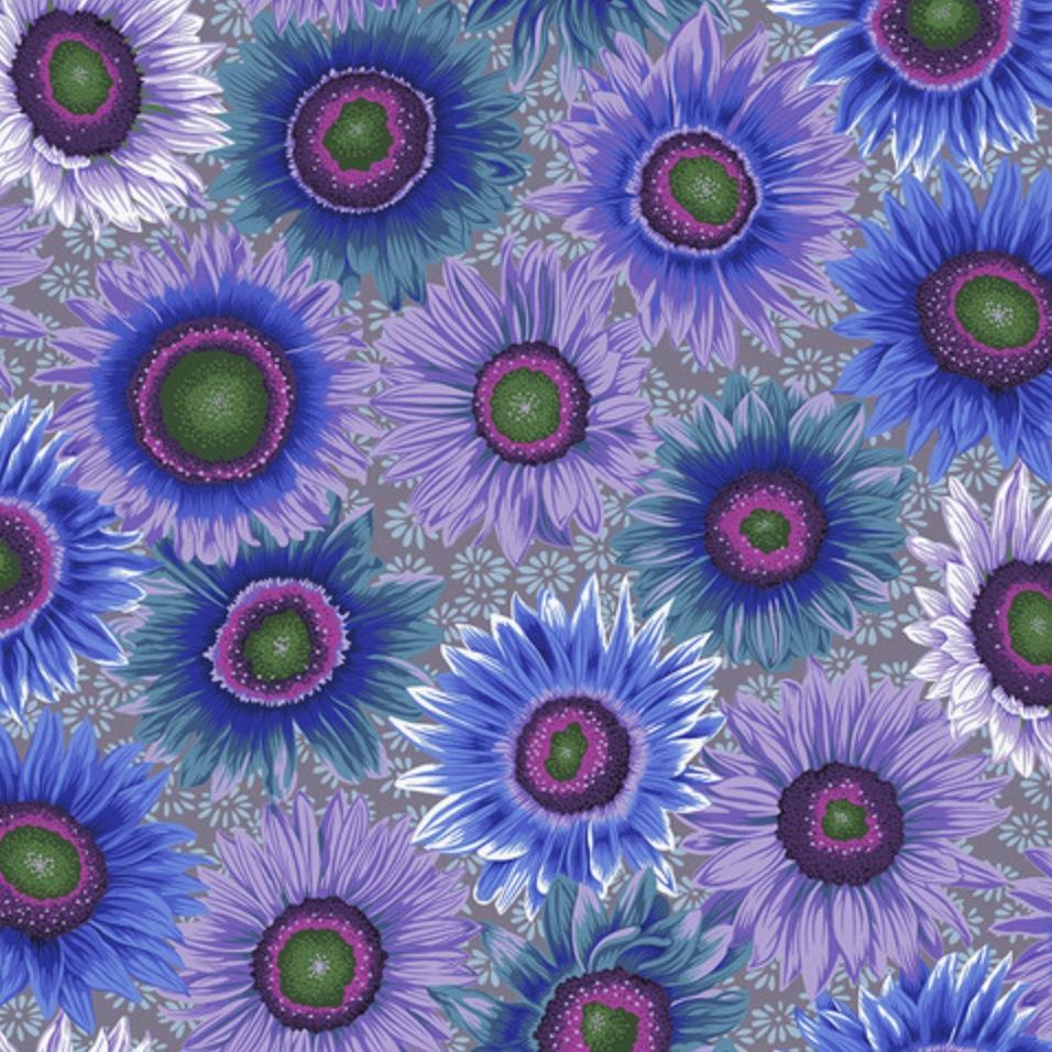 Kaffe Collective August 2021 Van Gogh Blue Fabric-Free Spirit Fabrics-My Favorite Quilt Store