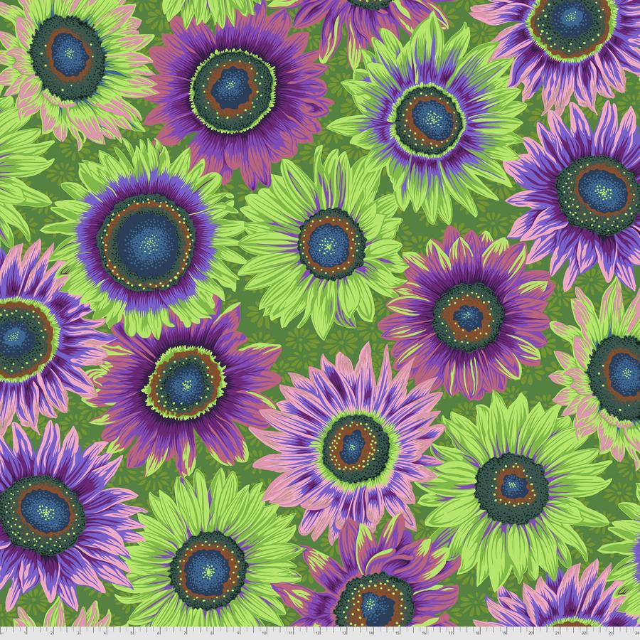 Kaffe Collective August 2021 Van Gogh Green Fabric-Free Spirit Fabrics-My Favorite Quilt Store