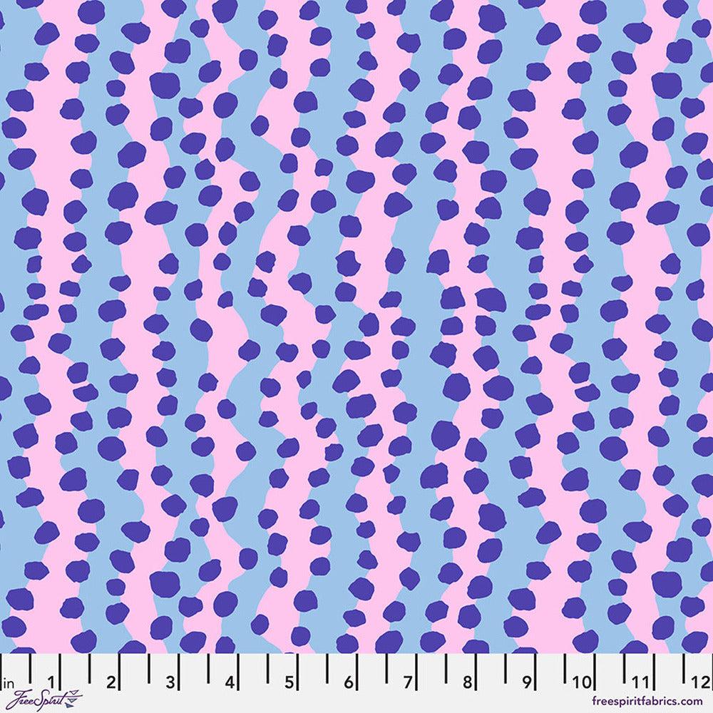 Kaffe Collective August 2022 Bubble Stripe Purple Fabric-Free Spirit Fabrics-My Favorite Quilt Store