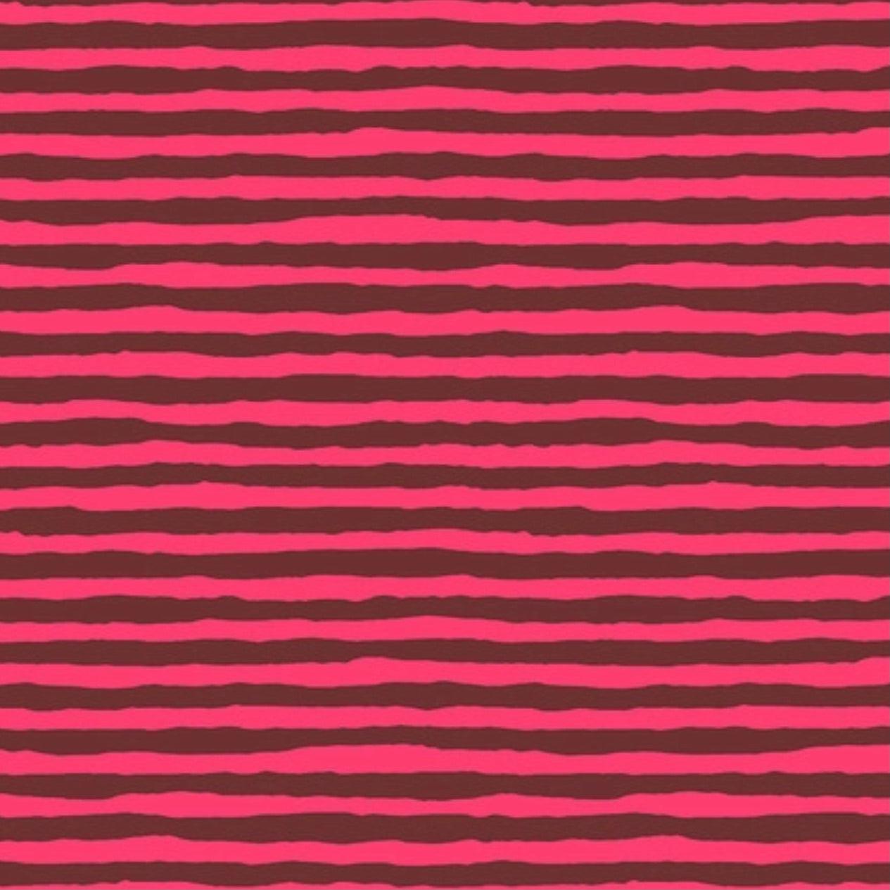 Kaffe Collective August 2022 Comb Stripe Pink Fabric-Free Spirit Fabrics-My Favorite Quilt Store