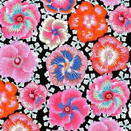 Kaffe Collective August 2023 Contrast Floating Hibiscus Fabric