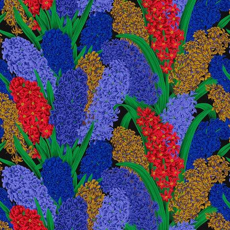 Kaffe Collective August 2023 Dark Hyacinthus Fabric