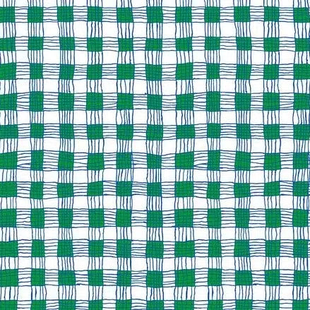 Kaffe Collective August 2023 Green Gingham Fabric-Free Spirit Fabrics-My Favorite Quilt Store