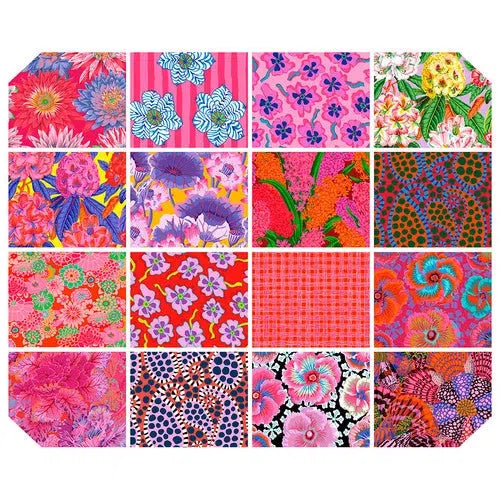 Kaffe Collective August 2023 Hot 2 1/2" Jelly Roll-Free Spirit Fabrics-My Favorite Quilt Store