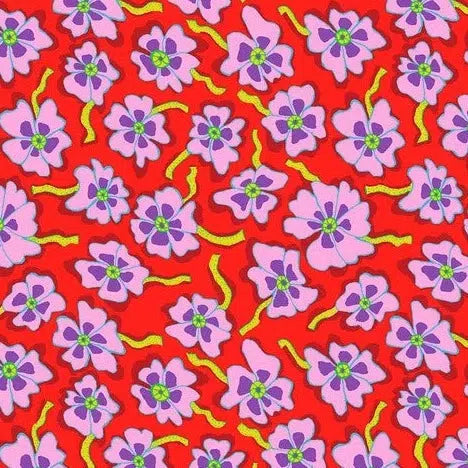 Kaffe Collective August 2023 Red Camo Flower Fabric