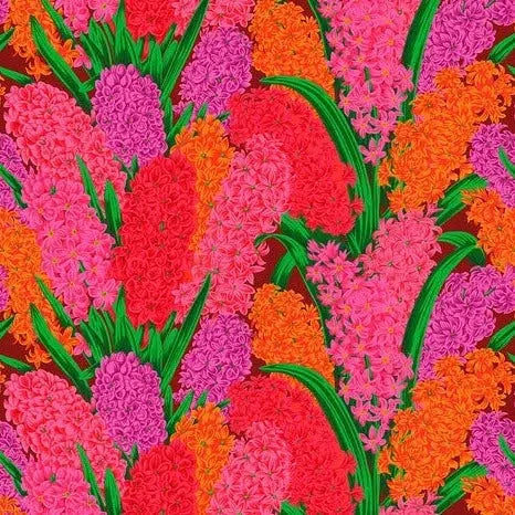 Kaffe Collective August 2023 Red Hyacinthus Fabric