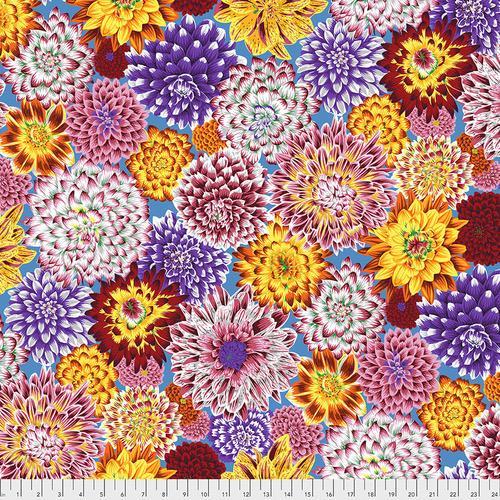 Kaffe Collective Dancing Dahlias Multicolor Fabric-Free Spirit Fabrics-My Favorite Quilt Store
