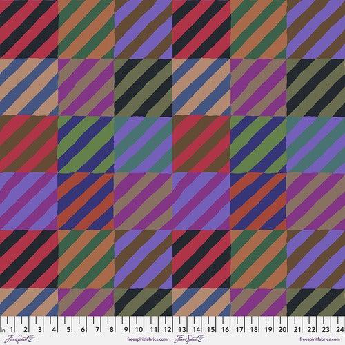 Kaffe Collective Feb 2022 Dark Regimental Ties Fabric-Free Spirit Fabrics-My Favorite Quilt Store